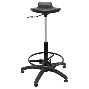 PIQUERAS Y CRESPO Taburete de trabajo Molinar, ergonómico, giratorio, regulable en altura, con reposapiés PIQUERAS Y CRESPO Taburete de trabajo Molinar, ergonómico, giratorio, regulable en altura, con reposapiés