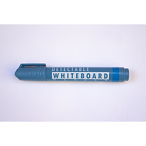 PLÁSTICOS DETECTABLES QUASARDP Rotulador para pizarra blanca, detectable, punta redonda 2 - 3 mm, tinta azul, caja de 5 unidades