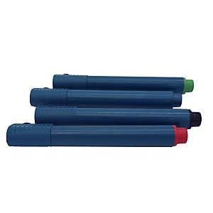 PLÁSTICOS DETECTABLES Rotulador para pizarra blanca, detectable, punta redonda, tinta azul, caja de 5 unidades