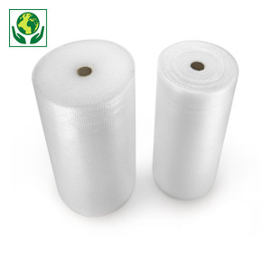 Plaatsbesparende luchtkussenfolie Ø 10 mm 50% gerecycled Plaatsbesparende luchtkussenfolie Ø 10 mm 50% gerecycled