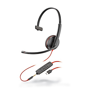 Plantronics Blackwire C3215 Auricular monoaural USB-C y jack 3,5 mm Plantronics Blackwire C3215 Auricular monoaural USB-C y jack 3,5 mm