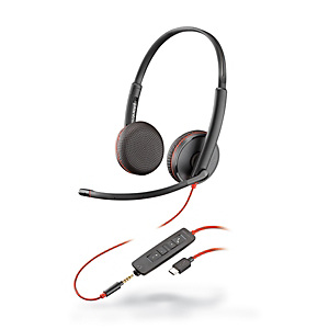 Plantronics Blackwire C3225 Auriculares estéreo USB-C y jack 3,5 mm Plantronics Blackwire C3225 Auriculares estéreo USB-C y jack 3,5 mm