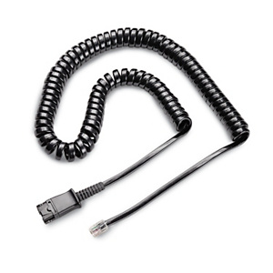 Plantronics Cable rizado compatible UNIFY, U10P-S19 - QD/RJ45, 4m, negro Plantronics Cable rizado compatible UNIFY, U10P-S19 - QD/RJ45, 4m, negro