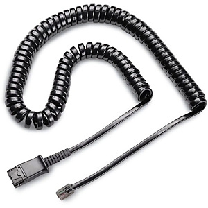 Plantronics U10P 32145-01 Cable de conexión Quick Disconnect a RJ9 Plantronics U10P 32145-01 Cable de conexión Quick Disconnect a RJ9