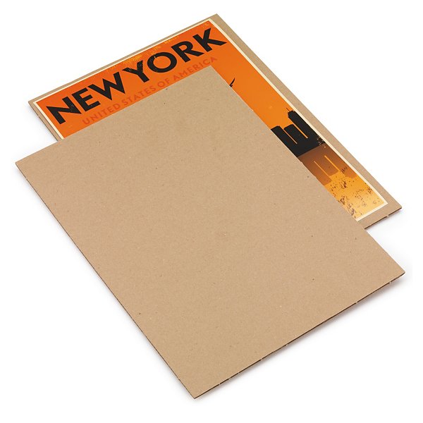 Plaque en carton ondulé simple cannelure 49,5 x 79,5 cm - 5