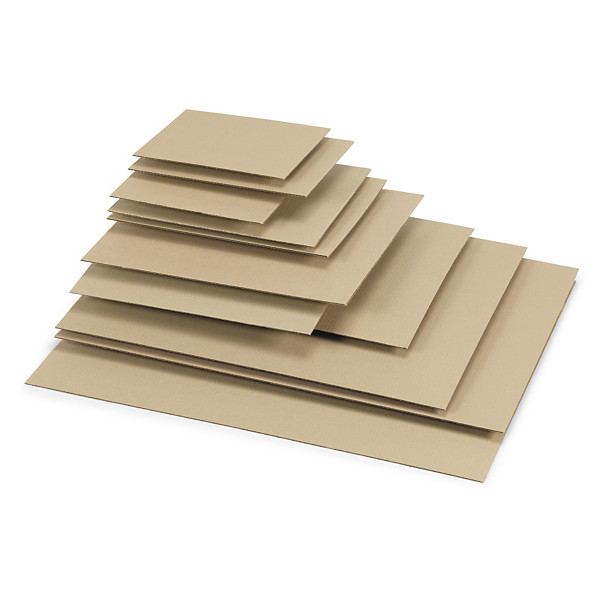 Plaque en carton ondulé simple cannelure 49,5 x 79,5 cm - 1