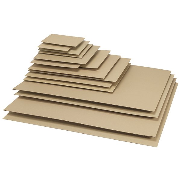 Plaque intercalaire en carton ondulé 29,5x29,5cm 2,8mm - 2