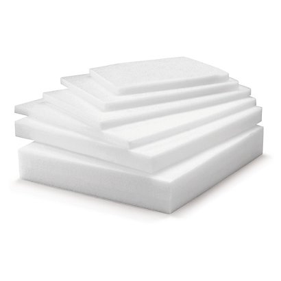 Plaque mousse polyéthylène Blanc 60x60x2,5 cm
