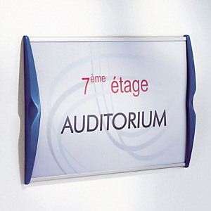 Plaque personnalisée Pyxis 21 x 29,7 cm bleue Plaque personnalisée Pyxis 21 x 29,7 cm bleue