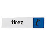 Plaquette de signalisation pour les locaux, tirez 17 x 4 cm Plaquette de signalisation pour les locaux, tirez 17 x 4 cm