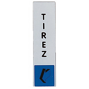 Plaquette verticale de signalisation pour les locaux, tirez 4 x 17 cm Plaquette verticale de signalisation pour les locaux, tirez 4 x 17 cm