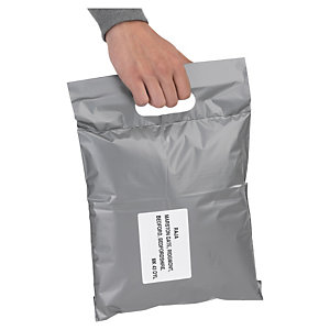 Plastic mailing bags with handles