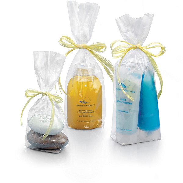 Plastic zakje met kartonnen bodem 17x32cm - 1