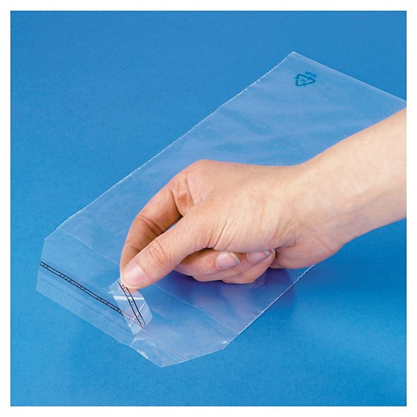 Plastposer med selvklebende lukking 35x45cm - 50my - 2