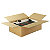 Platibox kasse, brun - Lille højde - 1