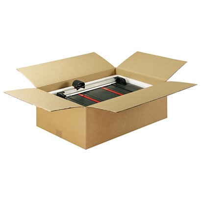 Platibox kasse, brun - Lille højde