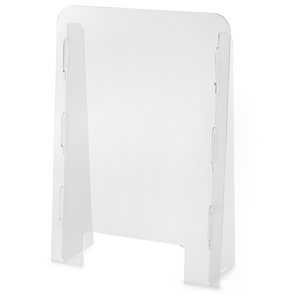 Plexiglas® XT transparante staande afscherming 100 x 70 x 20 cm - 1
