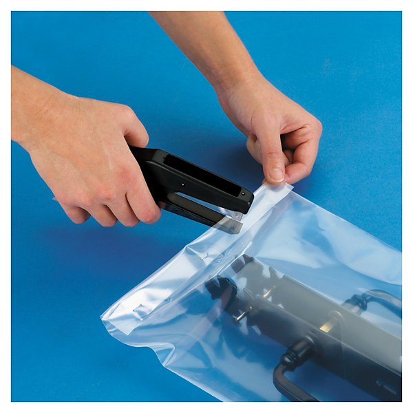 Ploché sáčky 250x350mm, 100% recyklované, materiál LDPE, tloušťka 100µm | RAJA - 2