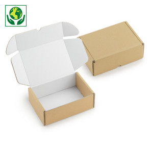 Ploché poštové krabice s bielym interiérom Rigibox Ploché poštové krabice s bielym interiérom Rigibox