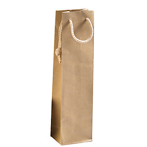 PNP Portabottiglie - maniglie cordino cotone - 12 x 39 + 9 cm - 160 gr - carta kraft - avana - conf. 12 pezzi PNP Portabottiglie - maniglie cordino cotone - 12 x 39 + 9 cm - 160 gr - carta kraft - avana - conf. 12 pezzi
