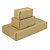 Poštová krabica Rigibox 165x335x80 mm, plochá, hnedá
 - 2