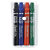 Pochette de 4 marqueurs permanents PENTEL pointe biseauté - 1
