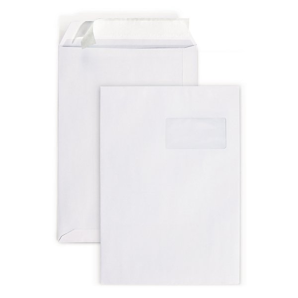 Pochette blanche à fermeture adhésive RAJA - 2