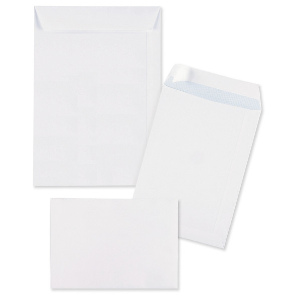 Pochette blanche à fermeture adhésive RAJA - 1