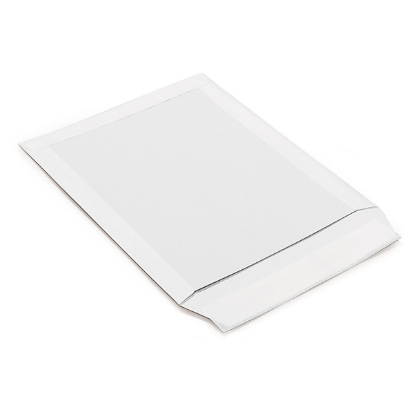 Pochette à dos carton blanche