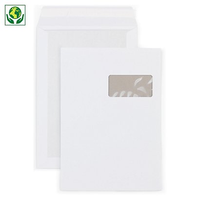 Pochette dos carton blanche - 1