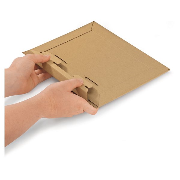 Pochette carton microcannelure recyclé brune RAJA 36x25 cm - 5