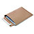 Pochette carton plat brun autocollante bande protectrice - 17,3 x 24,8 cm - Lot de 100 - 1