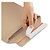 Pochette carton recyclé brune à fermeture adhésive ouverture petit côté - 4
