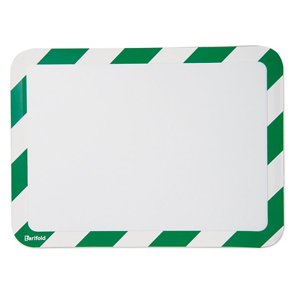 Pochette avec dos entièrement magnétique vert et blanc - 3