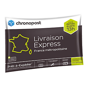 Pochette gonflable Chrono 13H capacité 2 kg maxi 430 x 330 mm Pochette gonflable Chrono 13H capacité 2 kg maxi 430 x 330 mm