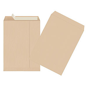 Pochette Jumbo kraft brune 320 x 440 mm 120g sans fenêtre - bande autoadhésive - boîte de 100 unités Pochette Jumbo kraft brune 320 x 440 mm 120g sans fenêtre - bande autoadhésive - boîte de 100 unités
