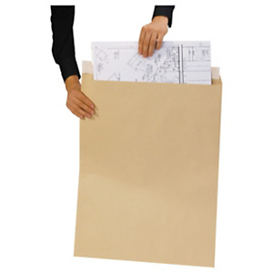 Pochette Jumbo kraft brune auto-adhésive sans fenêtre