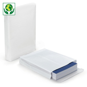 Pochette kraft armé blanche avec fermeture adhésive à soufflets Raja Pochette kraft armé blanche avec fermeture adhésive à soufflets Raja