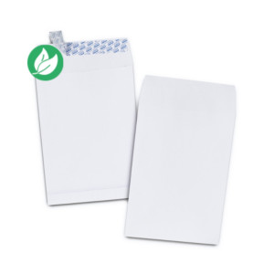 Pochette kraft blanche C4 229 x 324 mm 120g sans fenêtre - soufflet 3 cm - autocollante bande protectrice - Lot de 50 Pochette kraft blanche C4 229 x 324 mm 120g sans fenêtre - soufflet 3 cm - autocollante bande protectrice - Lot de 50