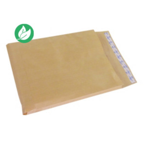 Pochette Kraft brun 280 x 365 mm 120g sans fenêtre - soufflet 3 cm - autocollante bande protectrice - Lot de 250 Pochette Kraft brun 280 x 365 mm 120g sans fenêtre - soufflet 3 cm - autocollante bande protectrice - Lot de 250