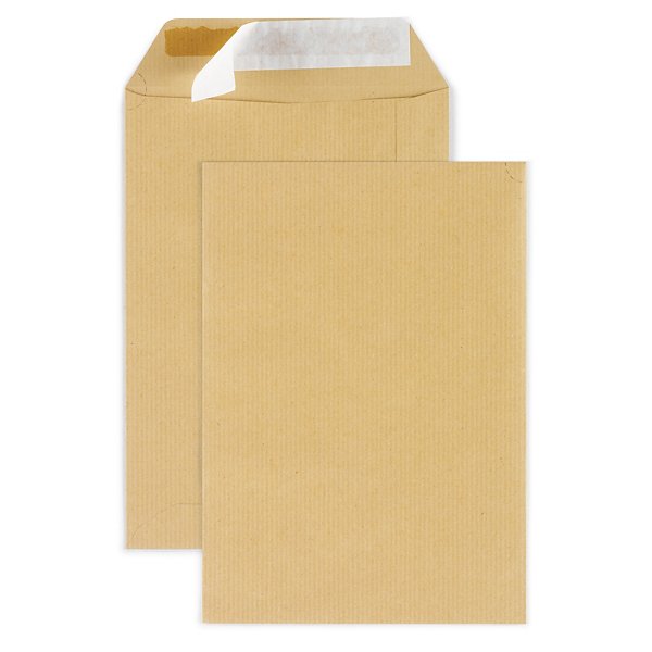 Pochette kraft brune auto-adhésive avec/sans fenêtre RAJA - 3