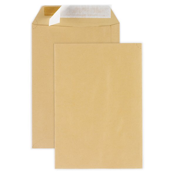 Pochette kraft brune auto-adhésive avec/sans fenêtre RAJA - 4