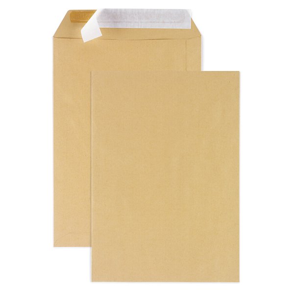 Pochette kraft brune auto-adhésive avec/sans fenêtre RAJA - 5