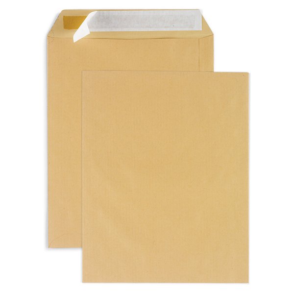 Pochette kraft brune auto-adhésive avec/sans fenêtre RAJA - 6