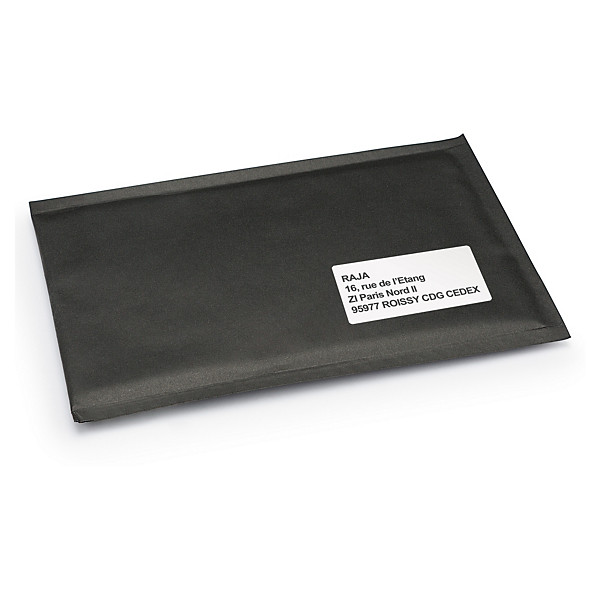 Pochette matelassée bulles noire mate 23x34cm - 1