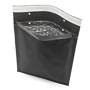 Pochette matelassée bulles noire mate Pochette matelassée bulles noire mate