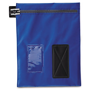 Pochette navette bleue sans soufflet VERSAPAK 33x37 cm