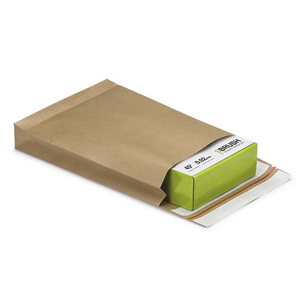 Pochette papier kraft aller-retour à soufflets - 1