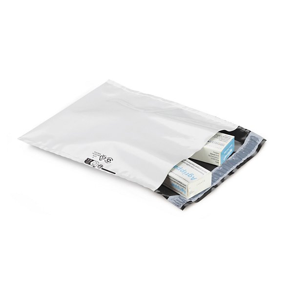 Pochette plastique opaque recyclé Super RAJA - Pochette blanche 16x22 cm - 3