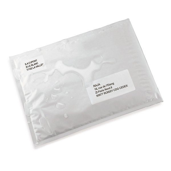 Pochette plastique opaque recyclé Super RAJA - Pochette blanche 16x22 cm - 2